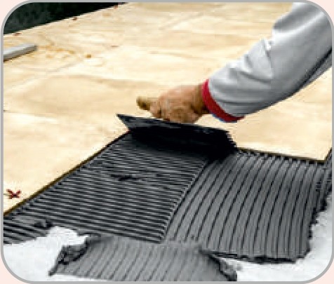 Floor tile installation